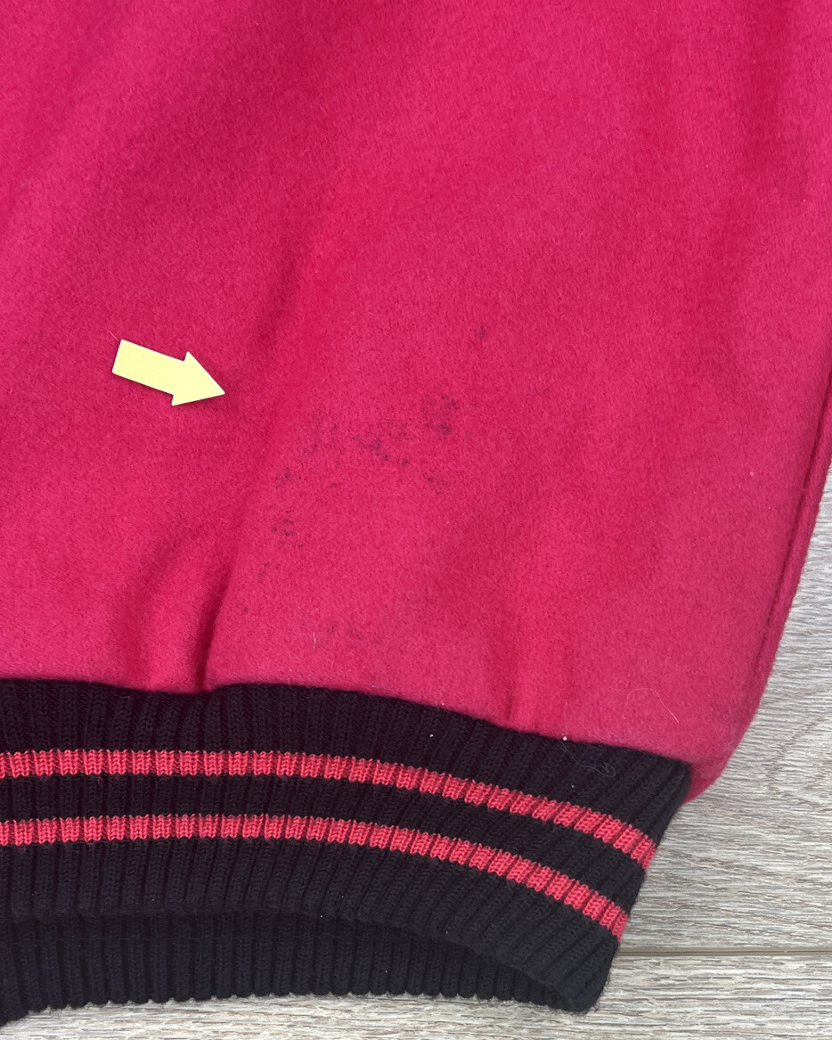 Vintage American Girl Pink And Black Varsity Jacket Size Women's Medium eBay