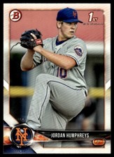 2018 Bowman Prospects #BP66 Jordan Humphreys New York Mets