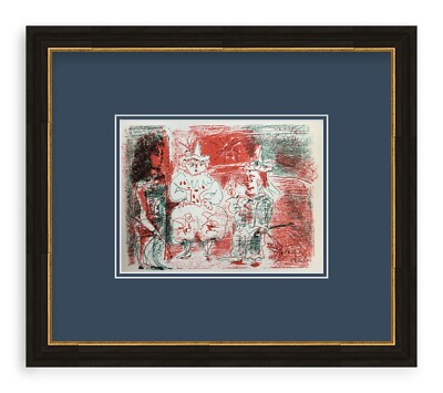 Pablo Picasso - L'Ecuyere et les Clowns - 1961 Framed Dated - Work or Home Art