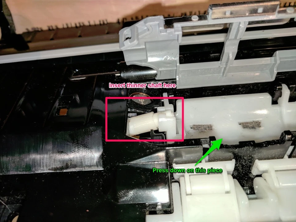 Epson Workforce DS-510 DS-560 page separation roller replacement shafts - Image 4 of 4