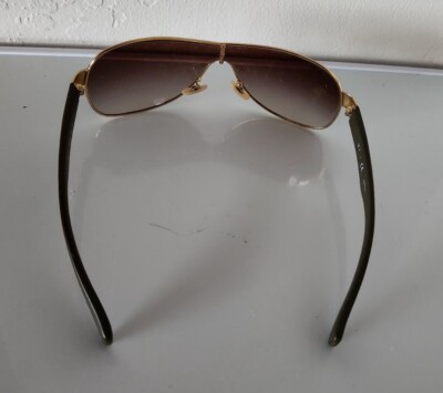 RARE VINTAGE Ray-Ban Wings Sunglasses GOLD Brown FRAMES ONLY lens