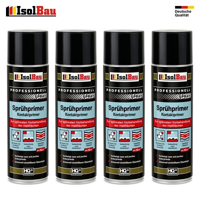 Sprühprimer 4 x 500 ml Haftgrund Grundierung Sprühkleber Haftspray Primer Spray