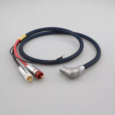 6N OCC Copper Tonearm Cord RCA to 5Pin DIN Right Angled Straight Plug Phono Wire