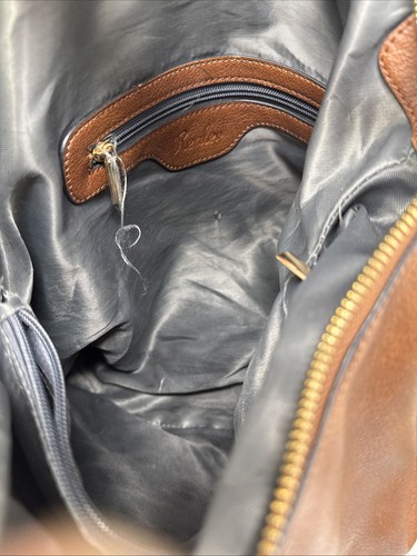 Borsa a tracolla grande marrone Realer tracolla - Foto 9 di 15