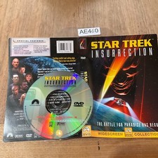 Star Trek: Insurrection DVD, 1999, Widescreen No Case No Tracking AE460