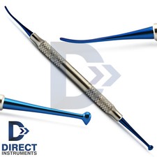 Dental Amalgam Ball Burnisher Beavertail Blue Tips Hollow Handle Restorative New