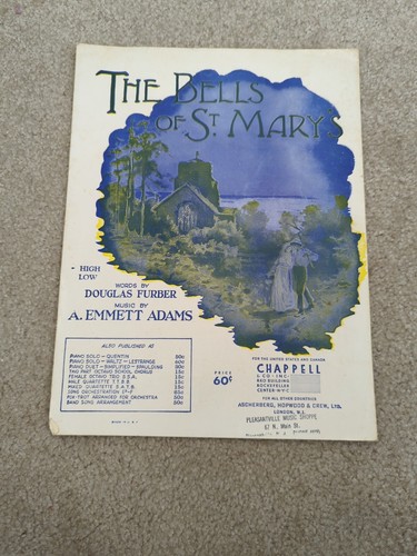 1946 The Bells of St. Mary, by A. Emmett Adams and Douglas Furber