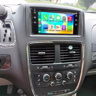 Car Radio Stereo  Carplay Android 13 GPS For 2011-2020 Dodge Grand Caravan