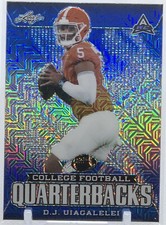 💥D. J. UIAGALELEI 2021💥LEAF METAL QB BLUE MOJO PRIZM💥RC ARC LE #/10🔥🔥