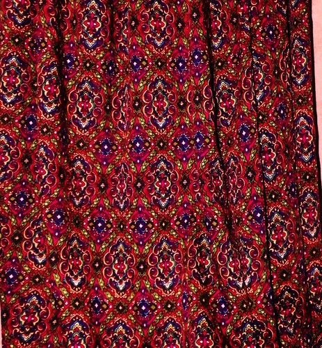 Acrylic Polyester? CATHEDRAL-Stained Glass Dark Purple-Pink-Green 4yds Sewing - Picture 5 of 6