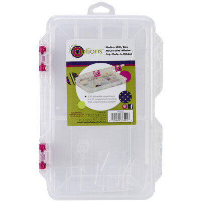 Creative Options  Pro Latch Utility Box 6-20 Compartments-10.875''X7.25''X1.625'' C