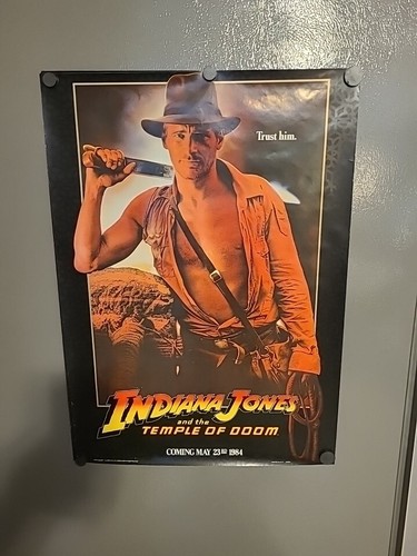 Indiana Jones And The Temple of Doom "COMING SOON" Sheet Poster 1984 17x24