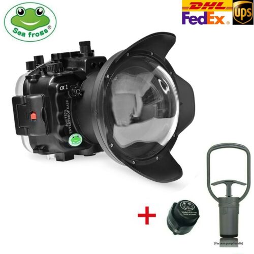 Seafrogs Underwater Camera Housing For Sony A1 with 6“ Dome Port + Vacuum Pump - Afbeelding 1 van 12