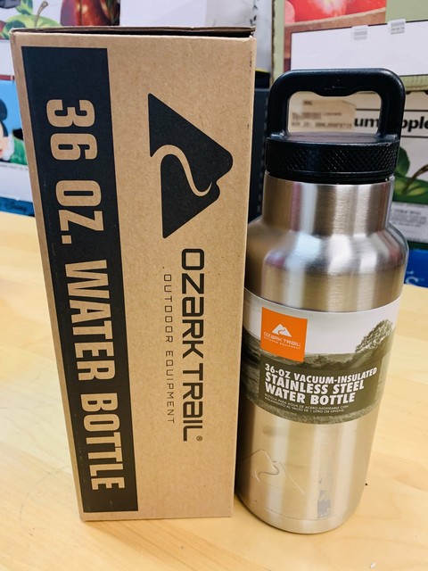 ozark trail 36 oz vacuum insulated stainless steel water bottle