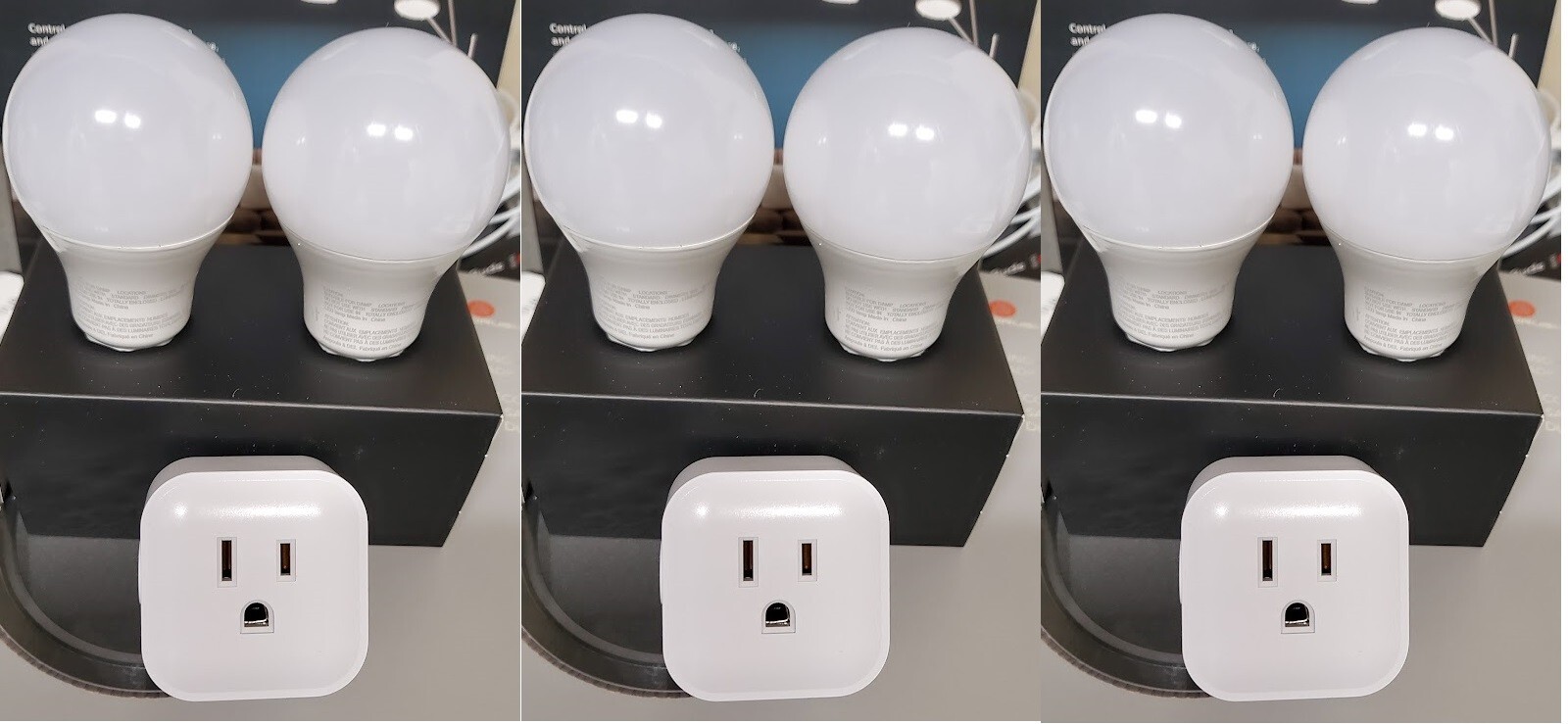 Bright Smart Wi-Fi Bulb & Plug , Works w/Google /Alexa No Hu