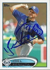 Joel Peralta Tampa Bay Rays 2012 Topps Update Signed Card