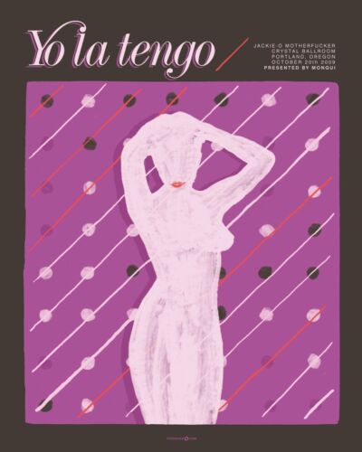 Yo La Tengo October 2009 Limited Edition Gig Poster - Afbeelding 1 van 1