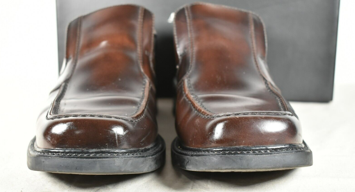 ALFANI MARLIN BROWN MENS SHOE SIZE 8.5 MEDIUM MADE IN BRAZIL Aldo Light Brown Tanned Leather Slip On Loafer Condition new  main image 4