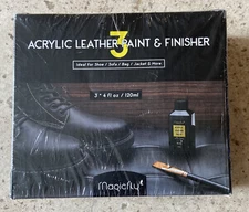 Magicfly Acrylic Leather Paint & Finisher & Glow In The Dark 120 ml/4 fl oz.)