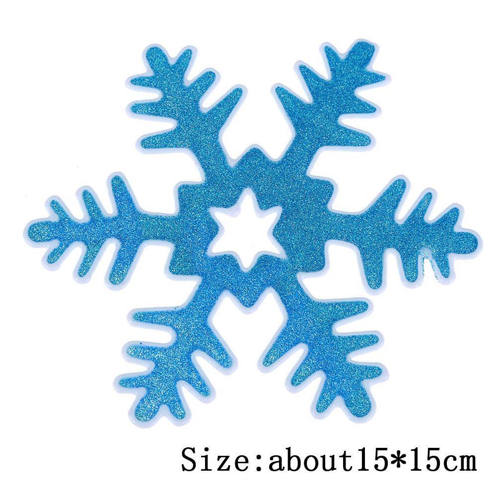 Christmas Snowflake Silicone Glass Sticker Door Large Window Paste