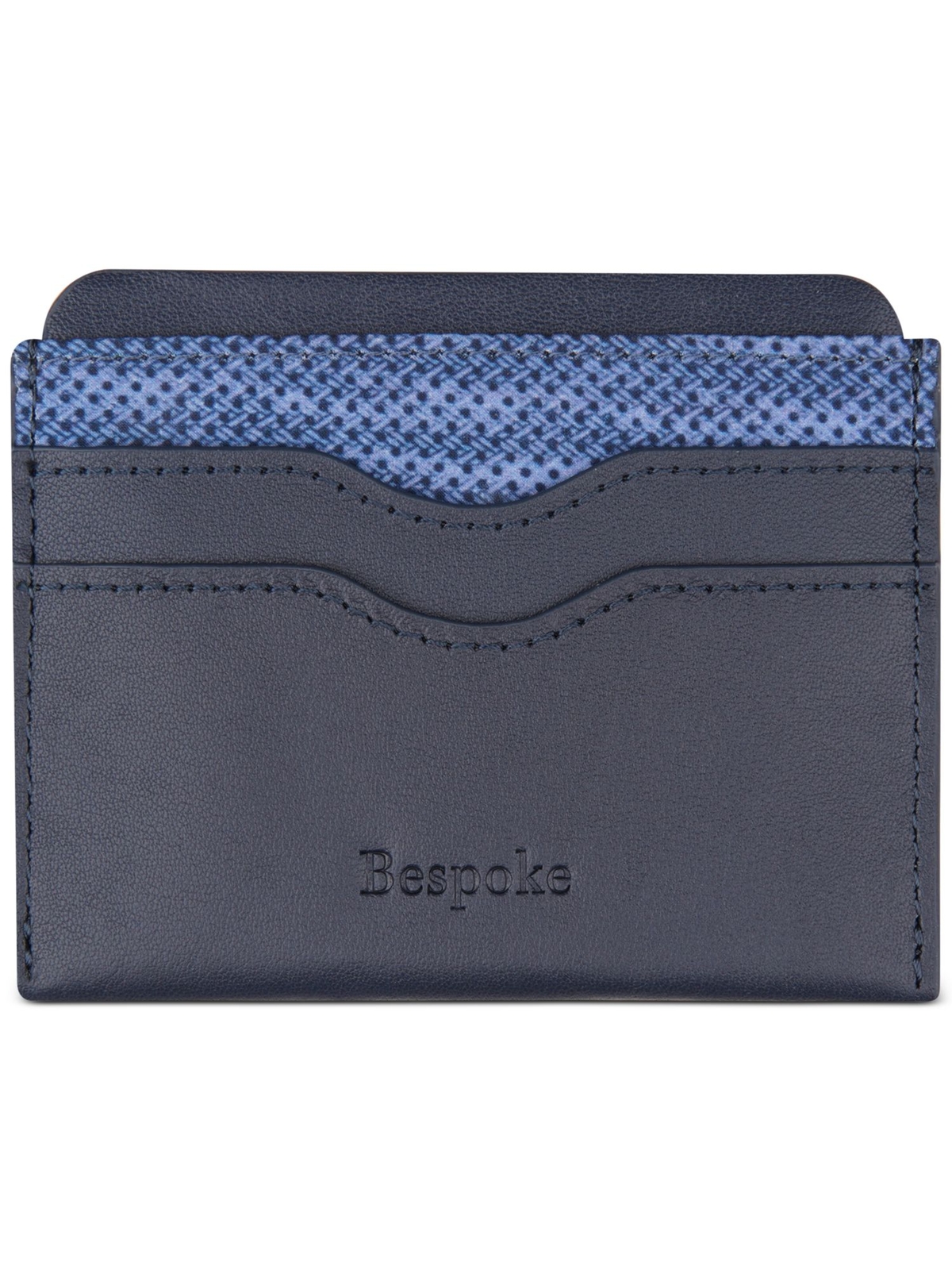 ИЗГОТОВЛЕННЫЙ НА ЗАКАЗ мужской держатель для карт в темно-синем цвете