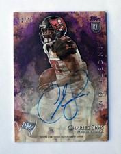 2014 Topps Inception Rookie Auto Purple 61/75 Charles Sims #42 RC Buccaneers SP
