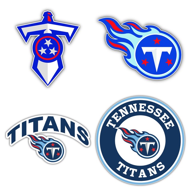 Set of 4 Tennessee Titans Football Sticker Decals - 5 &hellip;