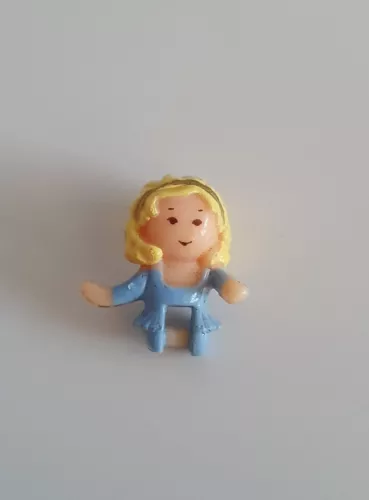Vintage Bluebird 1989 Polly Pocket Ice Skating Party Doll Figure Top Torso Skate