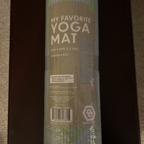 Series-8 Fitness Thick Designer My Favorite Yoga Mat 24"x68" Mandala Rug - Picture 2 of 6
