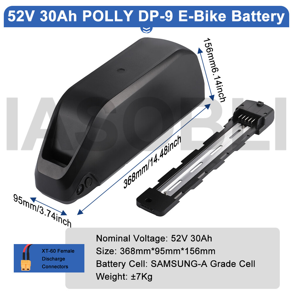 Jumbo Shark Ebike Battery 52V 30Ah Electric Bicycle Samsung Cell