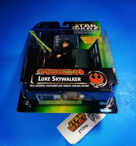 Vintage Star Wars💥LUKE SKYWALKER💥Power of Force Electronic Power F/X Figure - Picture 10 of 12