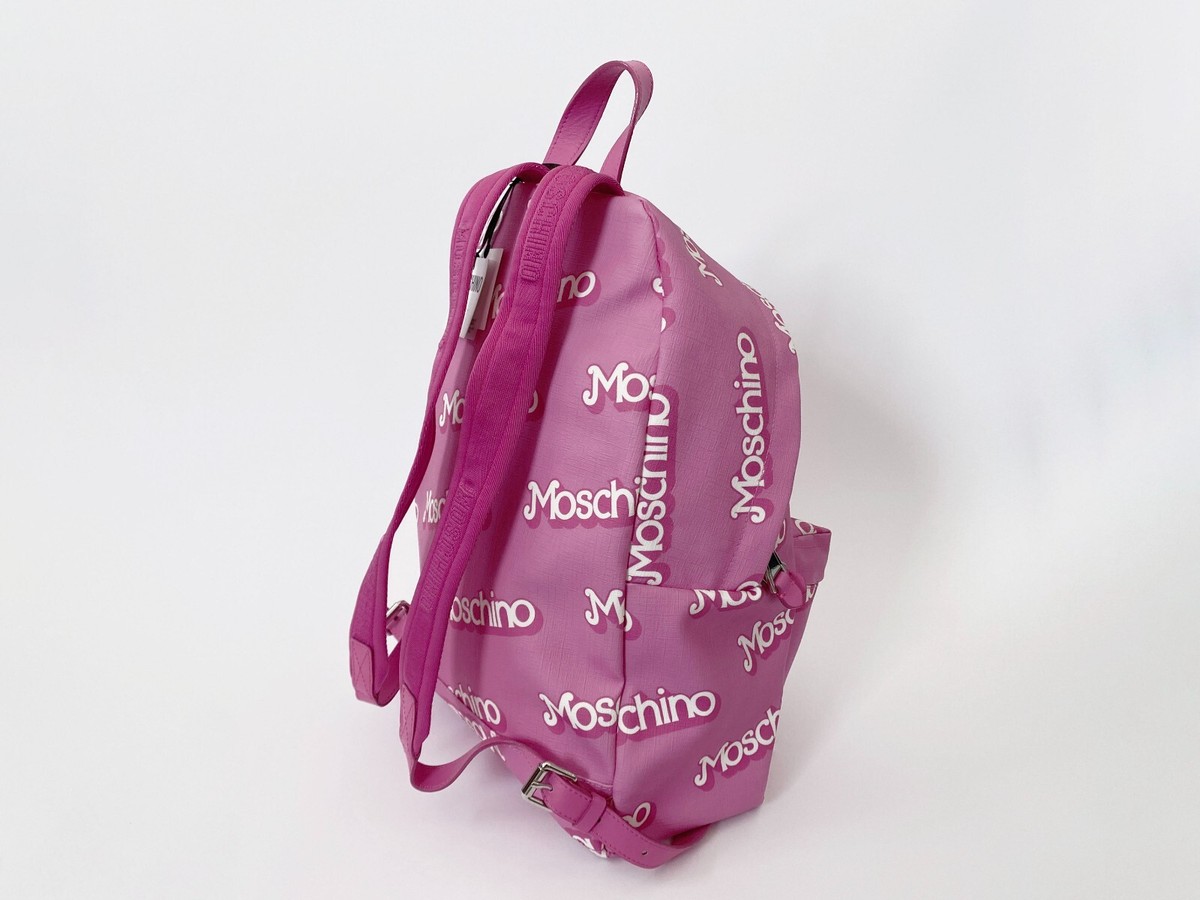 Moschino x Barbie Pink Logo Backpack : Jeremy Scott bag tote  display picture 1