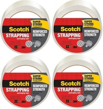 3M Scotch 8950-30-E 1.88" x 30 Yard Reinforced Strapping Tape - Pack of 4