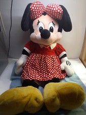 Vintage Disneyland Walt Disney World Jumbo Minnie Mouse Plush Toy 30" Tall