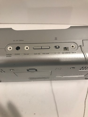 ihome Ipod Speaker Radio Charger Alarm Clock iH8 Gray/silver Tested /Working - Picture 4 of 8