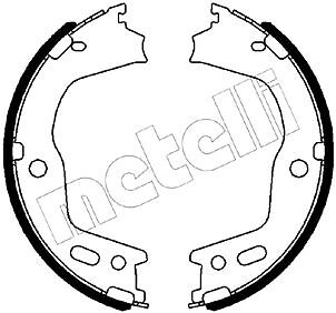 Rear METELLI 53-0497 Brake Shoe Set, parking brake for HYUNDAI,HYUNDAI (BEIJING)