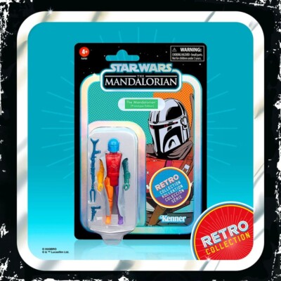 Kenner Star Wars Retro The Mandalorian Prototype Edition Actionfigur OVP  MOC !