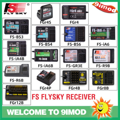 Récepteur Radio Flysky FS-FGR4S 4 Canaux 2.4 GHz - Compatible PPM/iBUS - Pour émetteur FS-FG4 Et Autres