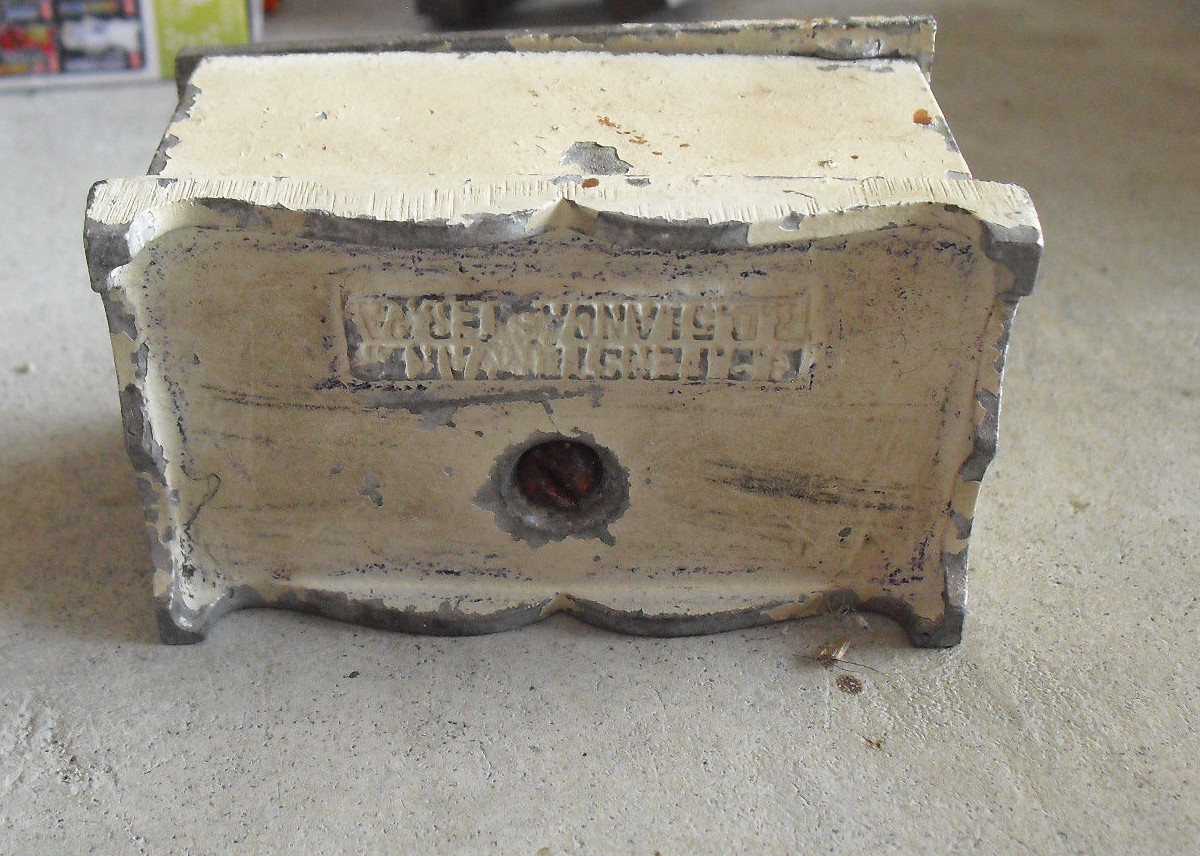 RARE Vintage GB Fenstermaker Lancaster PA Metal Blanket Chest Bank | eBay