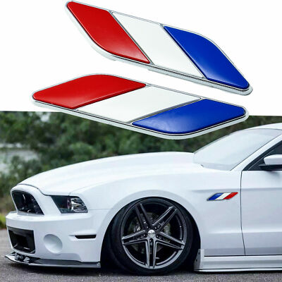 Slanted French flag sticker for helmets and two-wheelers