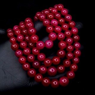 4 Strand Wonderful Red Ruby Round Shape 1093.00 Cts Necklace Jewelry VK 03 E637