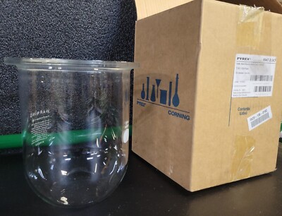 PYREX Glass 2000mL 2L Kettle, Resin Reaction Bottom 6947-2LBO | 5 5/8 OD | NEW 