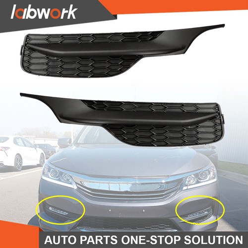 Labwork Fog Light Lamp Cover Bezel For 2016-2017 Honda Accord Left and Right - Picture 2 of 9