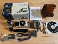 Olympus Pen Lite E-PL6 Silver 16.1MP Digital Camera  14-42mm Lens Kit w/Box