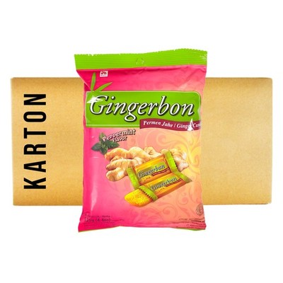 Agel Gingerbon Ingwer Bonbons Pfefferminz Kaubonbon 20x125g Ginger Candy chewy