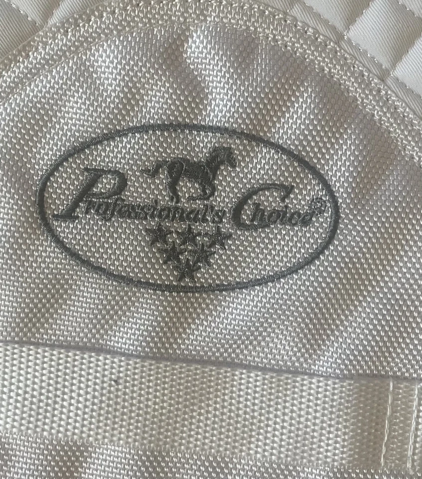 Almohadilla de salto VenTech Professionals Choice almohadilla de silla de montar inglesa blanca EP510-WHI Foto 2 de 4