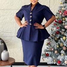 Women's Ruffle Sleeve Swing Summer Bodycon Casual Formal Pencil Midi Dress