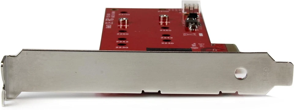 StarTech.com 2x M.2 SATA SSD Controller Card - PCIe - PCI Express M.2 SATA III C - Image 3 of 4