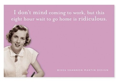 Shannon Martin Design Eight Hour Wait Sticky Note, 75-Sheet, 2.875 x 4.375-Inch
