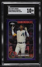 2024 Topps Chrome Purple Refractor 64/250 Geraldo Perdomo #288 SGC 10 GEM 1b1g